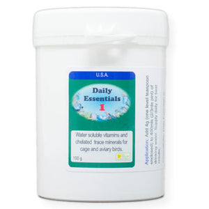 Daily Essentials 1 Daily Vitamins for Birds that you put in their drinking water 100 gram size