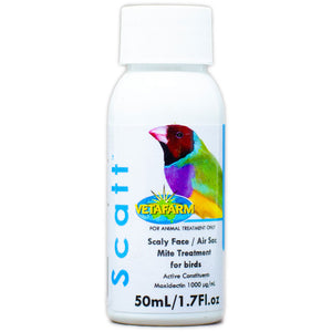 SCATT air sac and scaly face mite treatment in birds