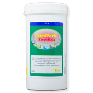 BirdPark Essentials  Super concentrated Vitamins for large breeders, Zoos and Bird parks 400g size