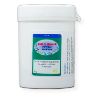 CalciBoost On Food Powder calcium supplement with Vitamin D3 80 gram size