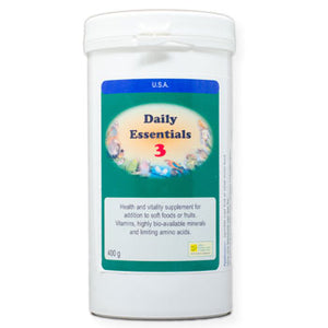 Daily Essentials 3 daily vitamins for Birds 400 gram size