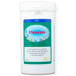 Flourish for Birds an herbal supplement to support the immune system 300 gram size