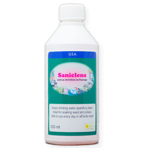 Saniclens for Birds help keep drinking water clean and free of bacteria 250ml size