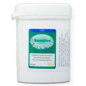 Survive emergency nutrition for sick and injured Birds 80 gram size